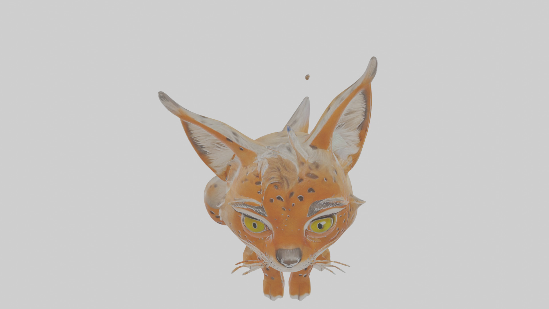 Cartoon Lynx Low-poly 3D model_24