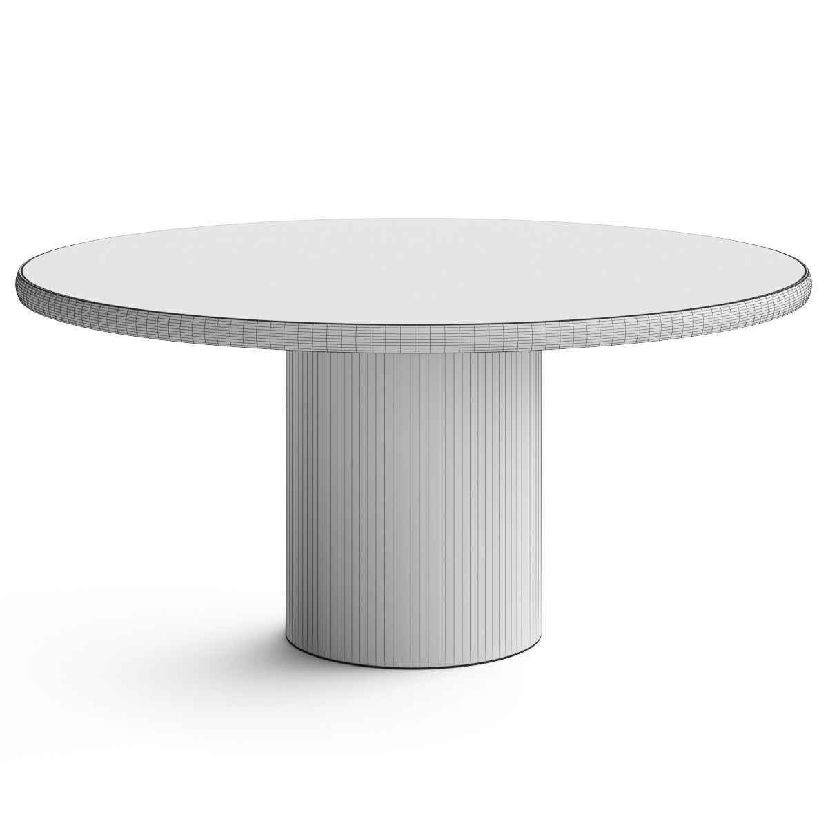 eforma Cilindro Round Dining Table 3D model_4