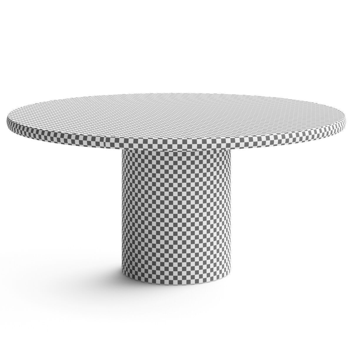 eforma Cilindro Round Dining Table 3D model_3