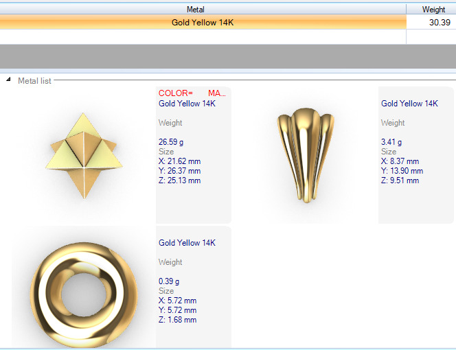 Merkabah star of david pendant 3D print model_23