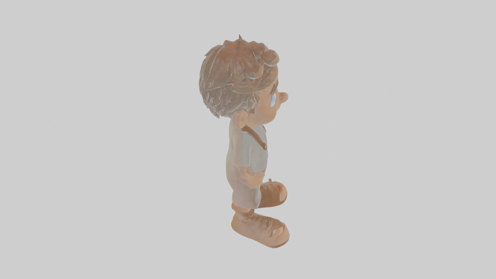 Cartoon Man Low-poly 3D model_28