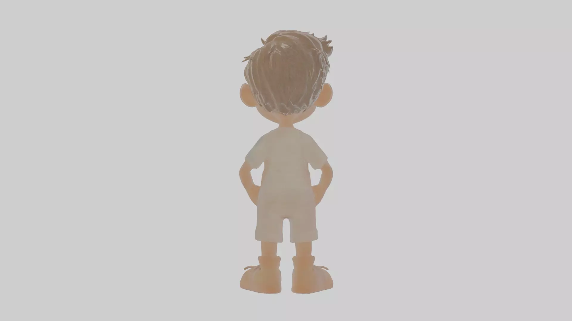 Cartoon Man Low-poly 3D model_0