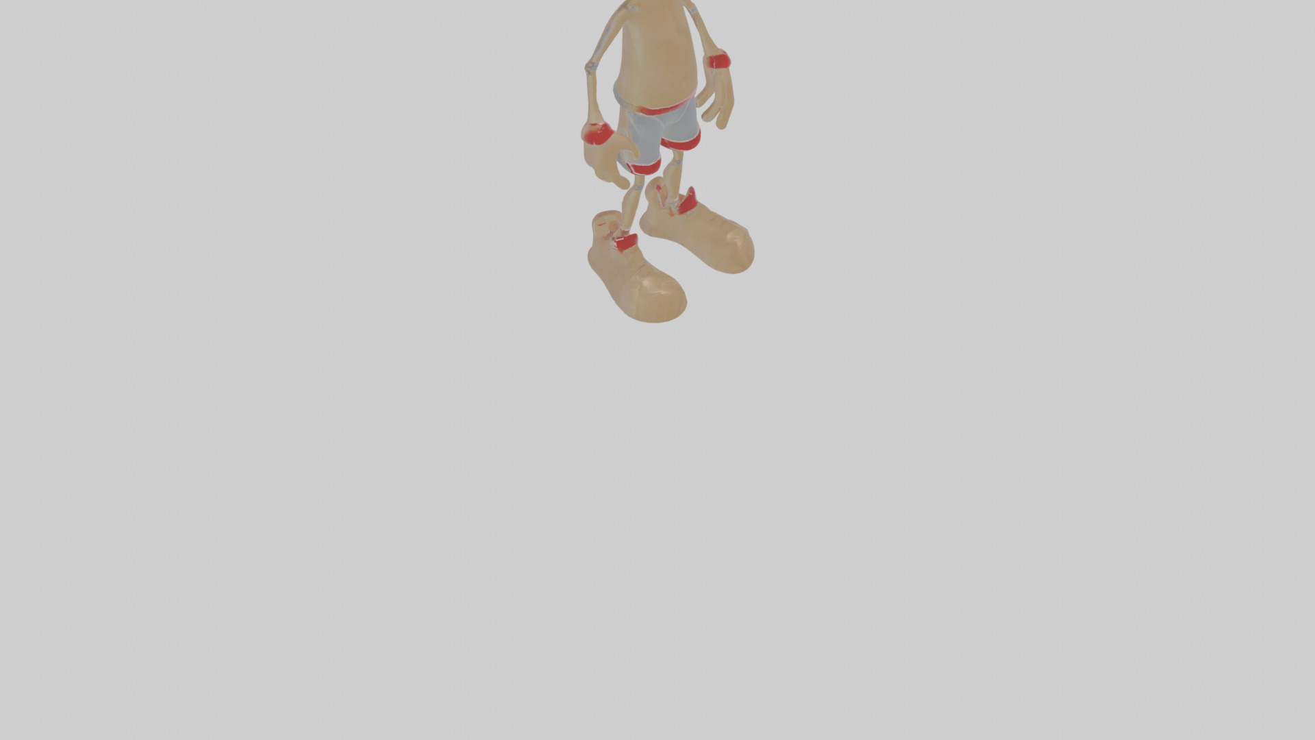 Cartoon Manakin Low-poly 3D model_11