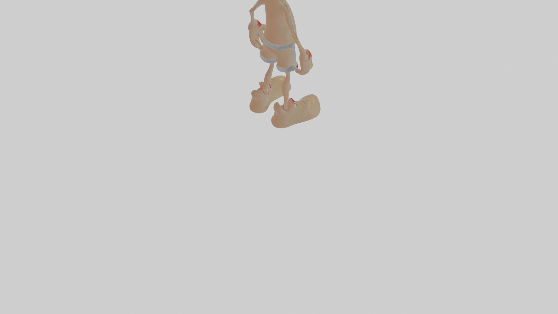 Cartoon Manakin Low-poly 3D model_9