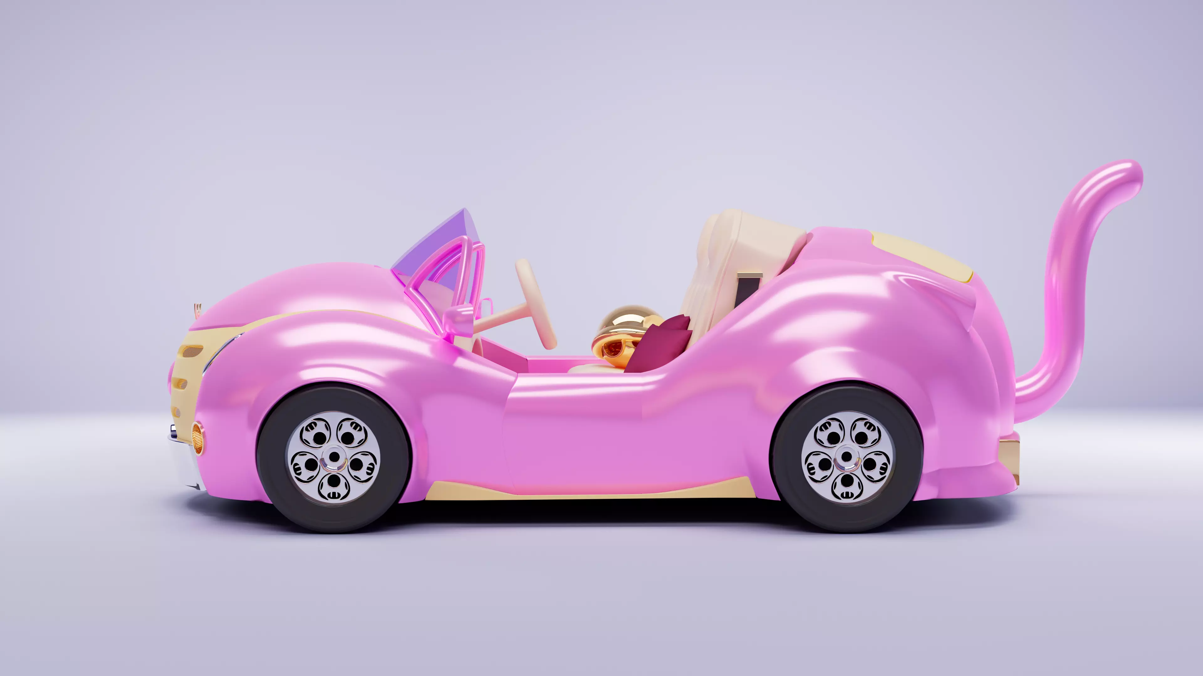 Catcruiser - Mario Kart 3D model_0