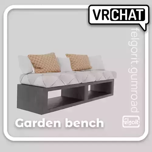 Garden Bench 3D Model