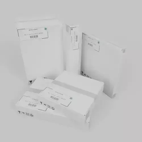 Cardboard Box Mixed Proportions Set - Rigged and Customizable 3D Model Collection