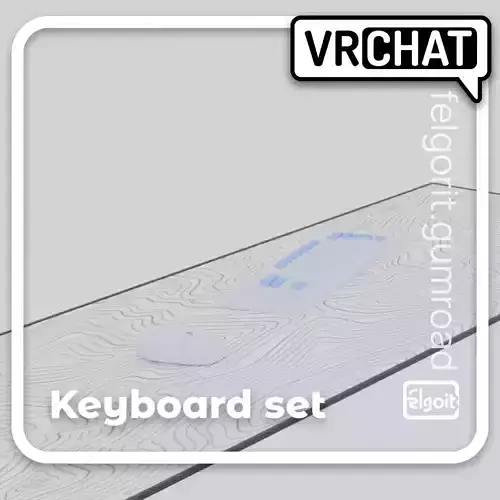 Keyboard Mouse and Desk Mat