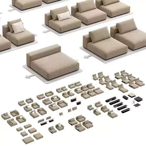 Poliform Westside Complete Module Collection 3D model
