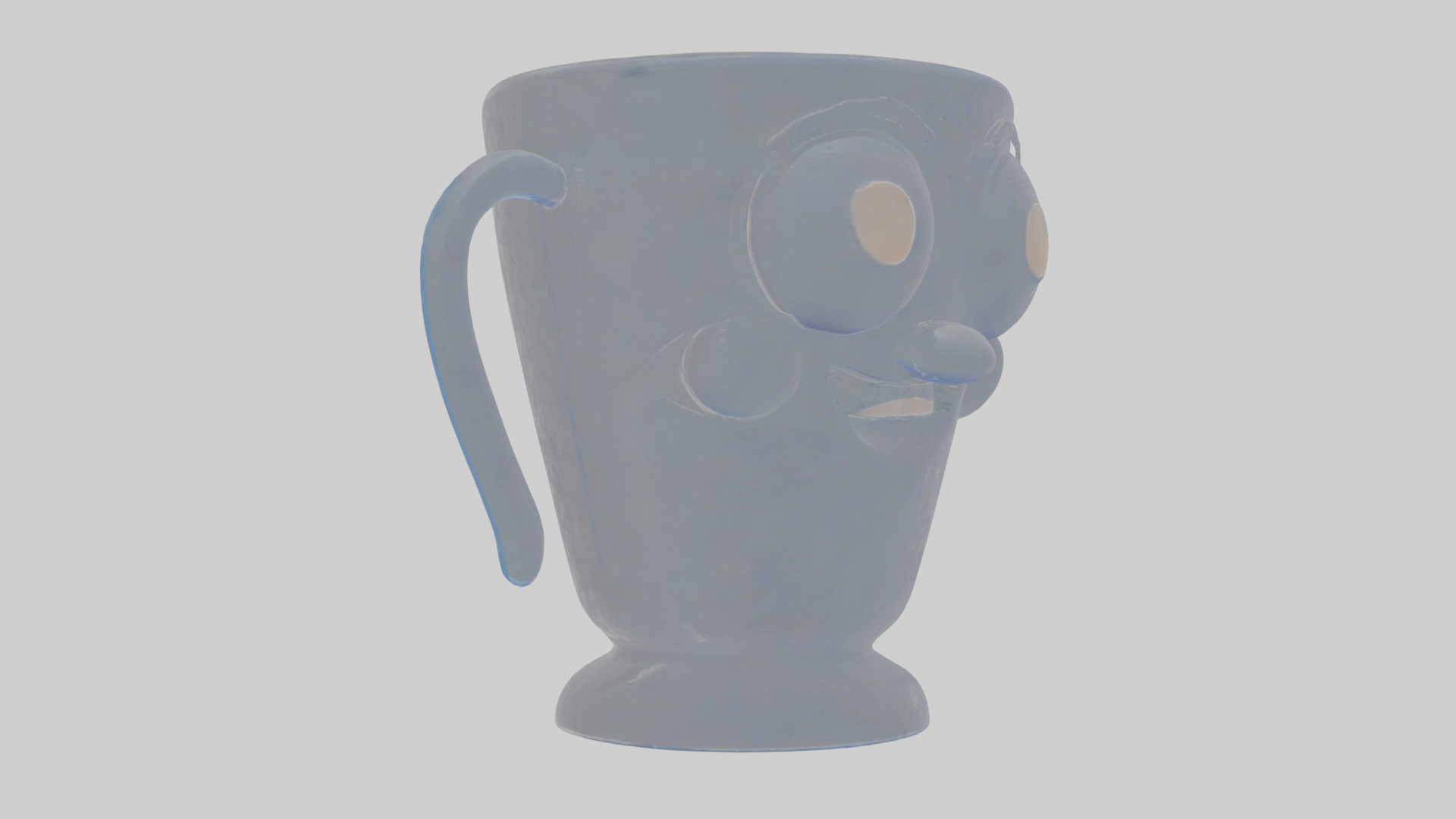 Cartoon Measuring Cup Low-poly 3D model_18