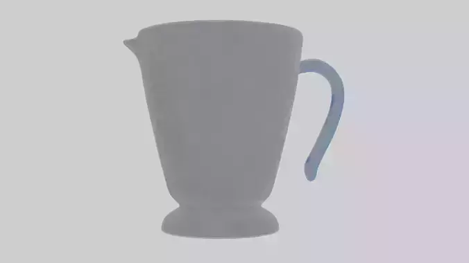 Cartoon Measuring Cup Low-poly 3D model