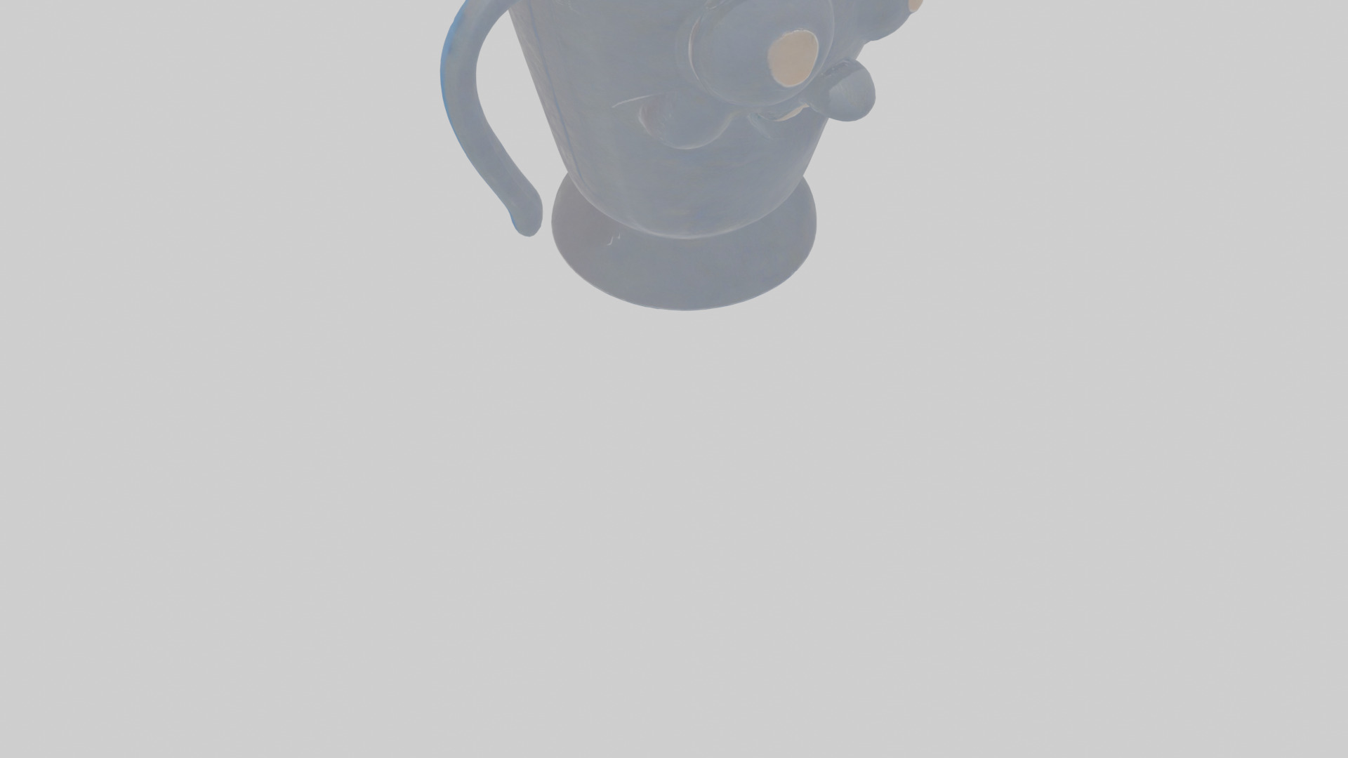 Cartoon Measuring Cup Low-poly 3D model_9