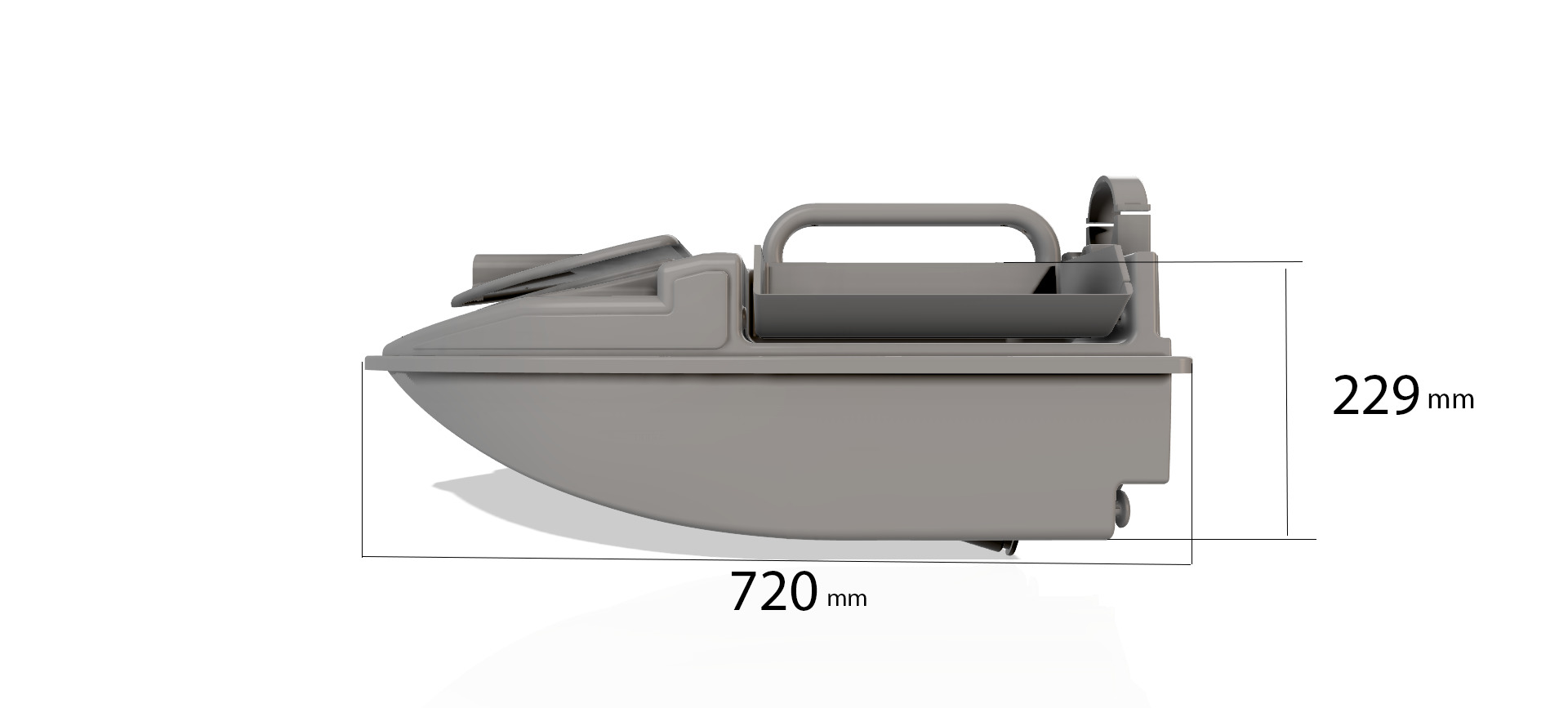 Boat Bait Carp Fishing 3D print model M-FISH-3D Printable 3D print model_1