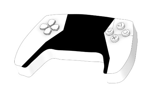 PS 5 CONTROLLER  3D print model_6