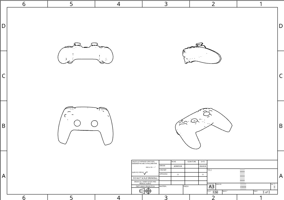 PS 5 CONTROLLER  3D print model_4