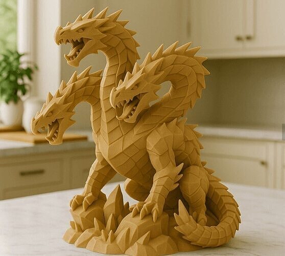 Dragon Hydra 3D Print Model 3D print model