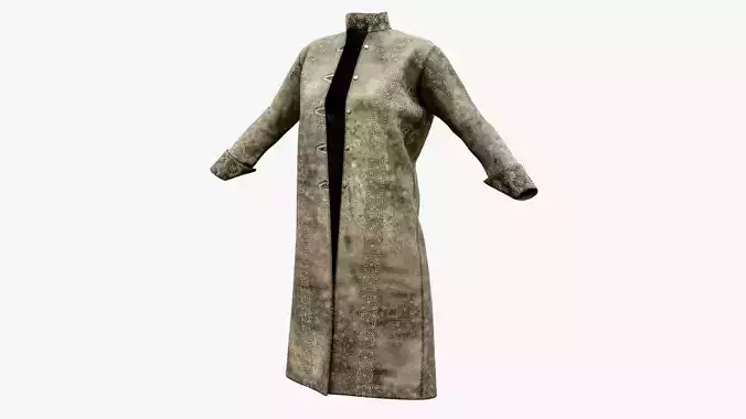 Pirate Jacket Low-poly 3D model