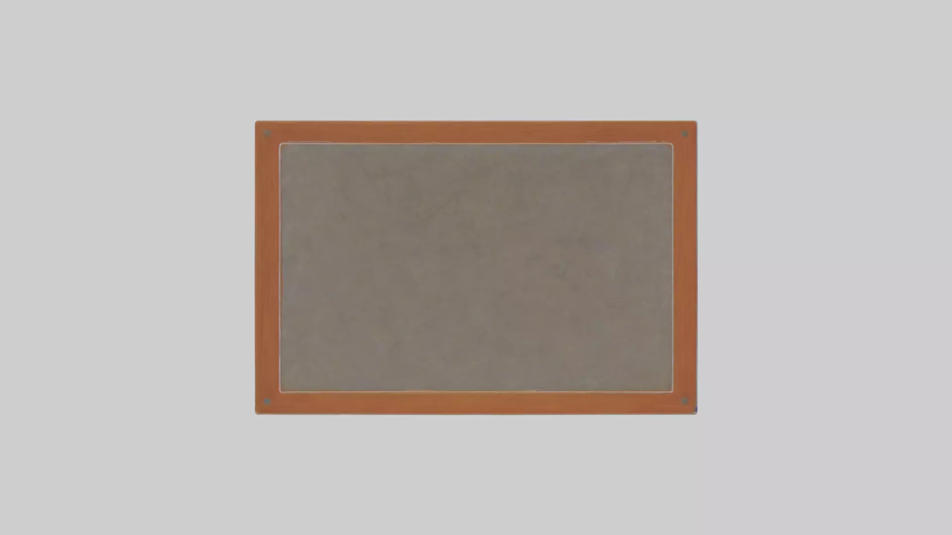 Cartoon Menu Board Low-poly 3D model_0