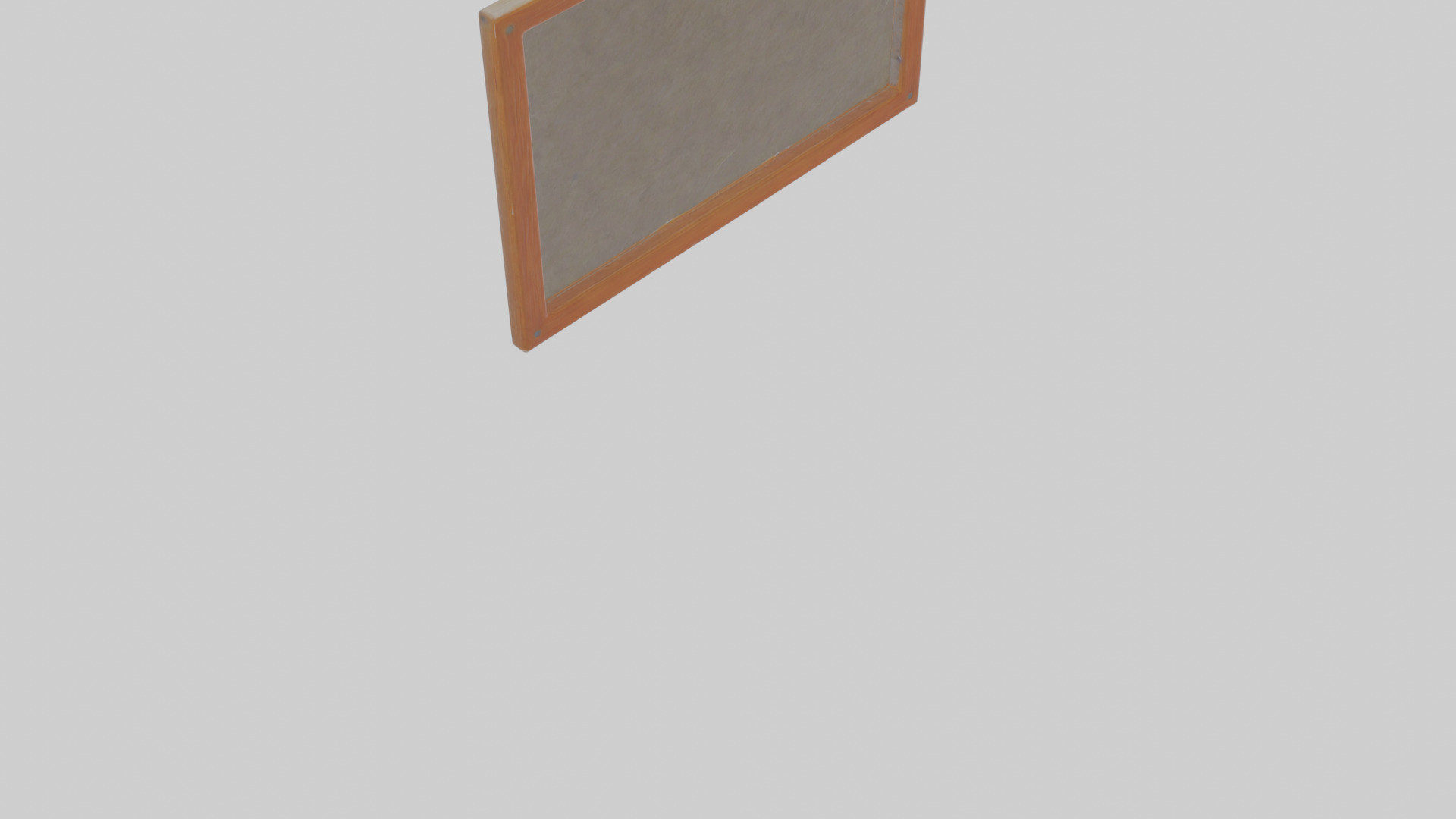 Cartoon Menu Board Low-poly 3D model_5