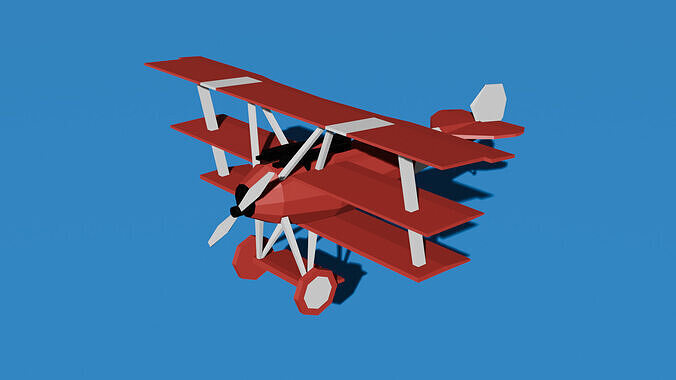 Fokker Dr 1 Free low-poly 3D model