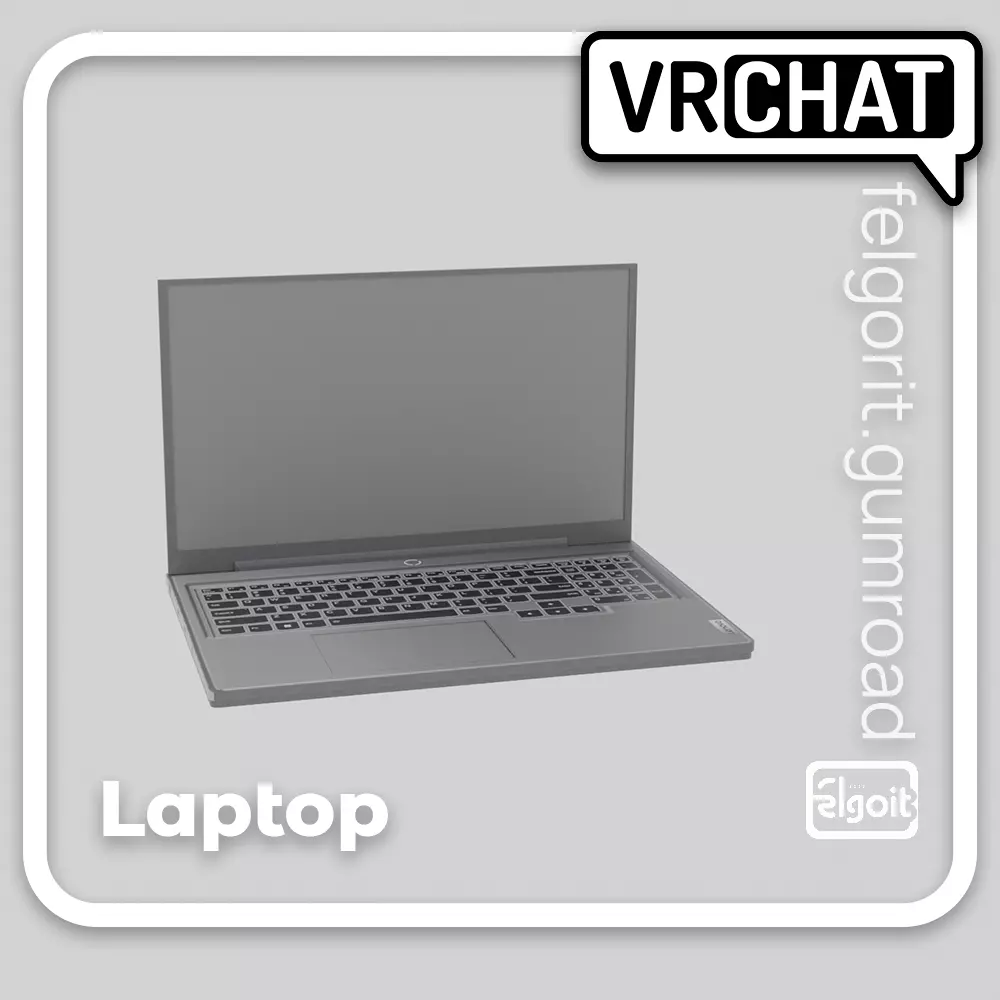Laptop Lenovo Legion Low-poly 3D model
