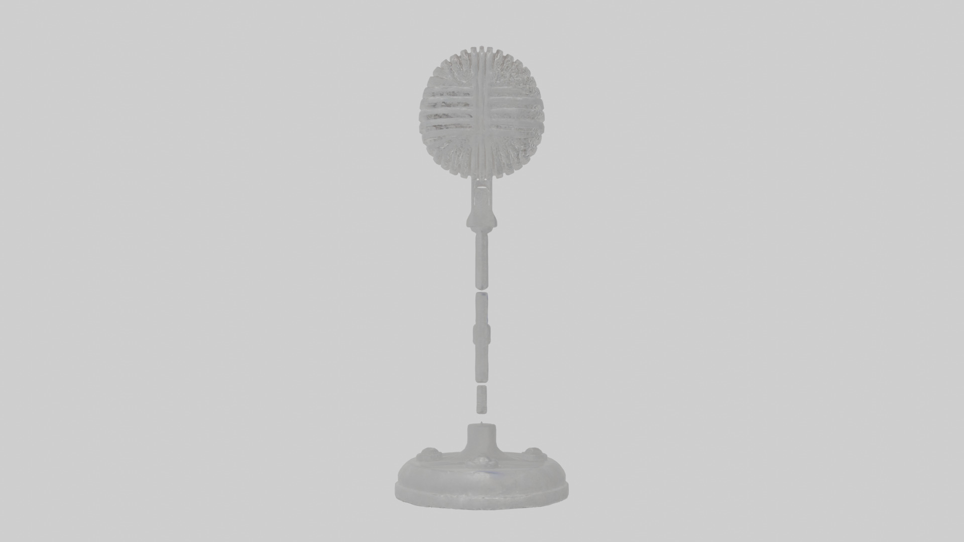 Cartoon Microphone Stand Low-poly 3D model_20