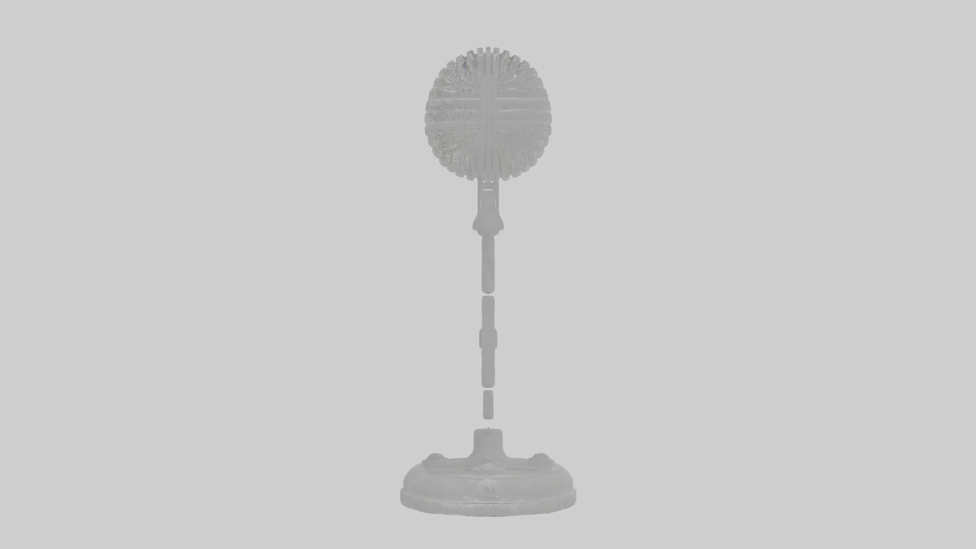 Cartoon Microphone Stand Low-poly 3D model_18