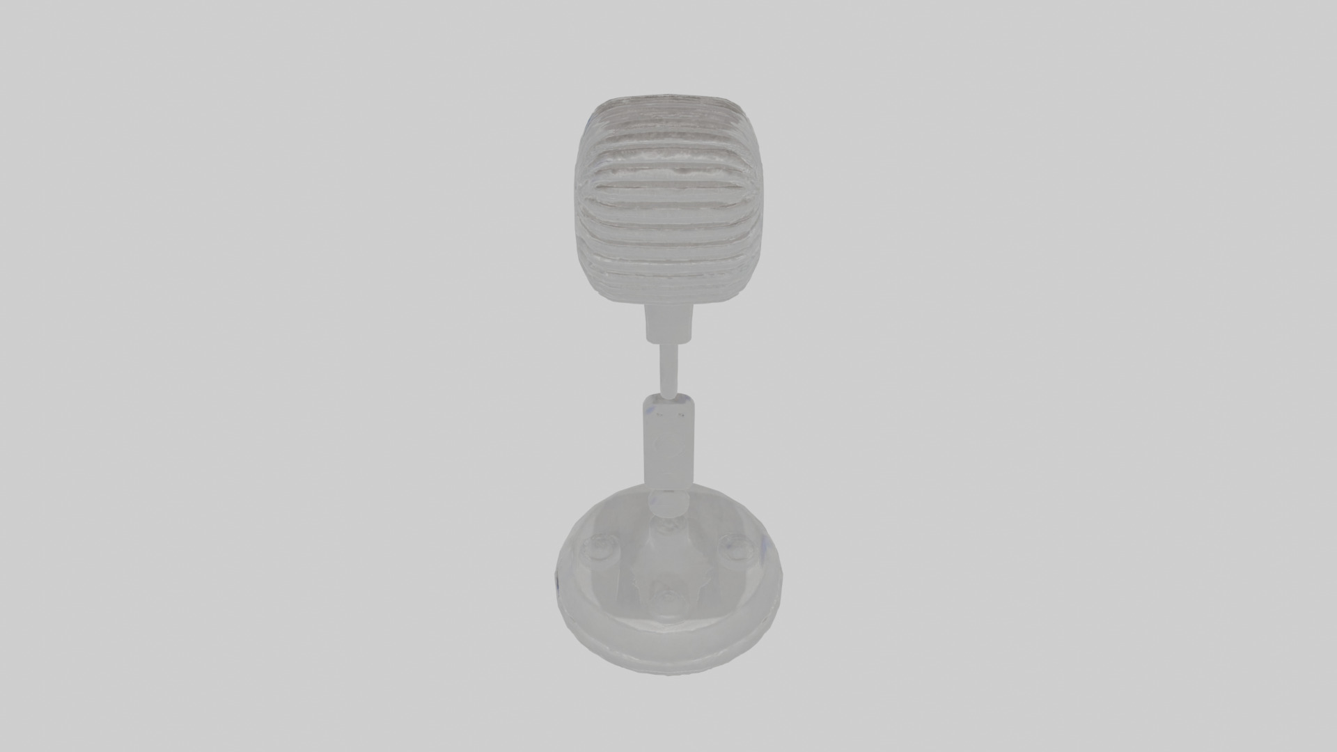 Cartoon Microphone Stand Low-poly 3D model_23