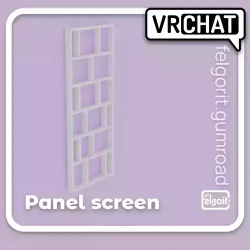 Panel Screen - Low-Poly 3D Model