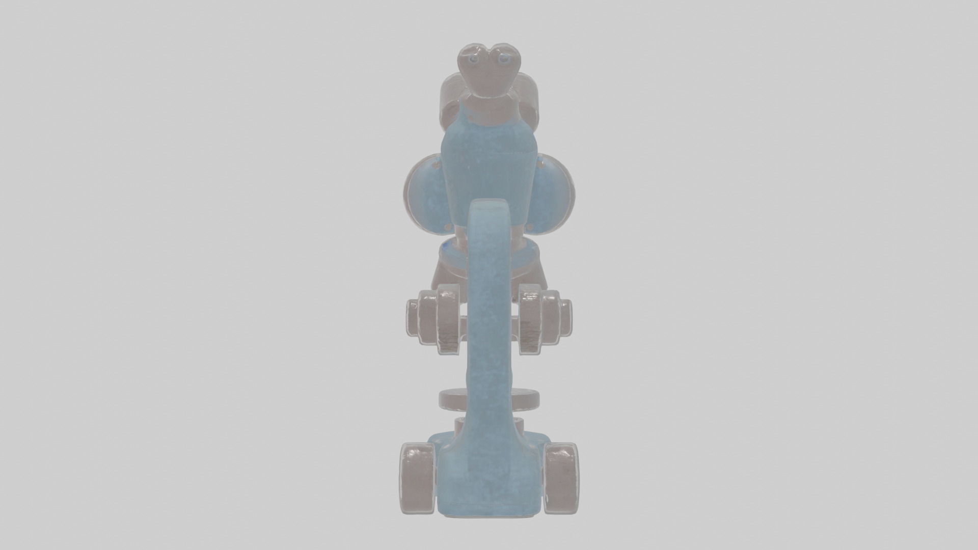 Cartoon Microscope Low-poly 3D model_1