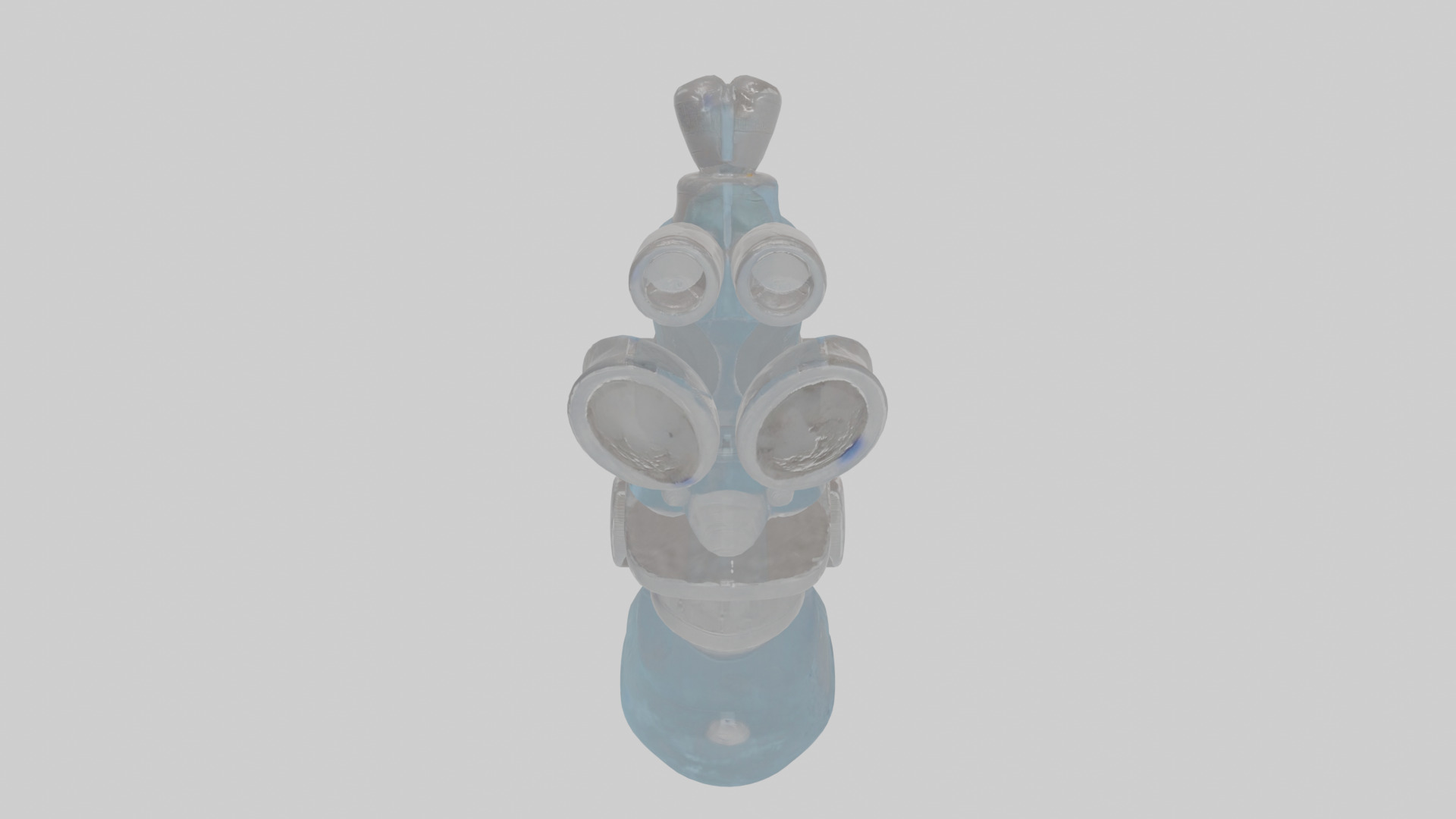 Cartoon Microscope Low-poly 3D model_25