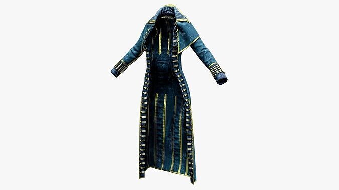 Pirate Coat Low-poly 3D model