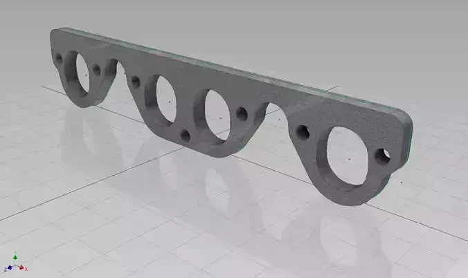 VW golf 1 8v intake plate 3D print model