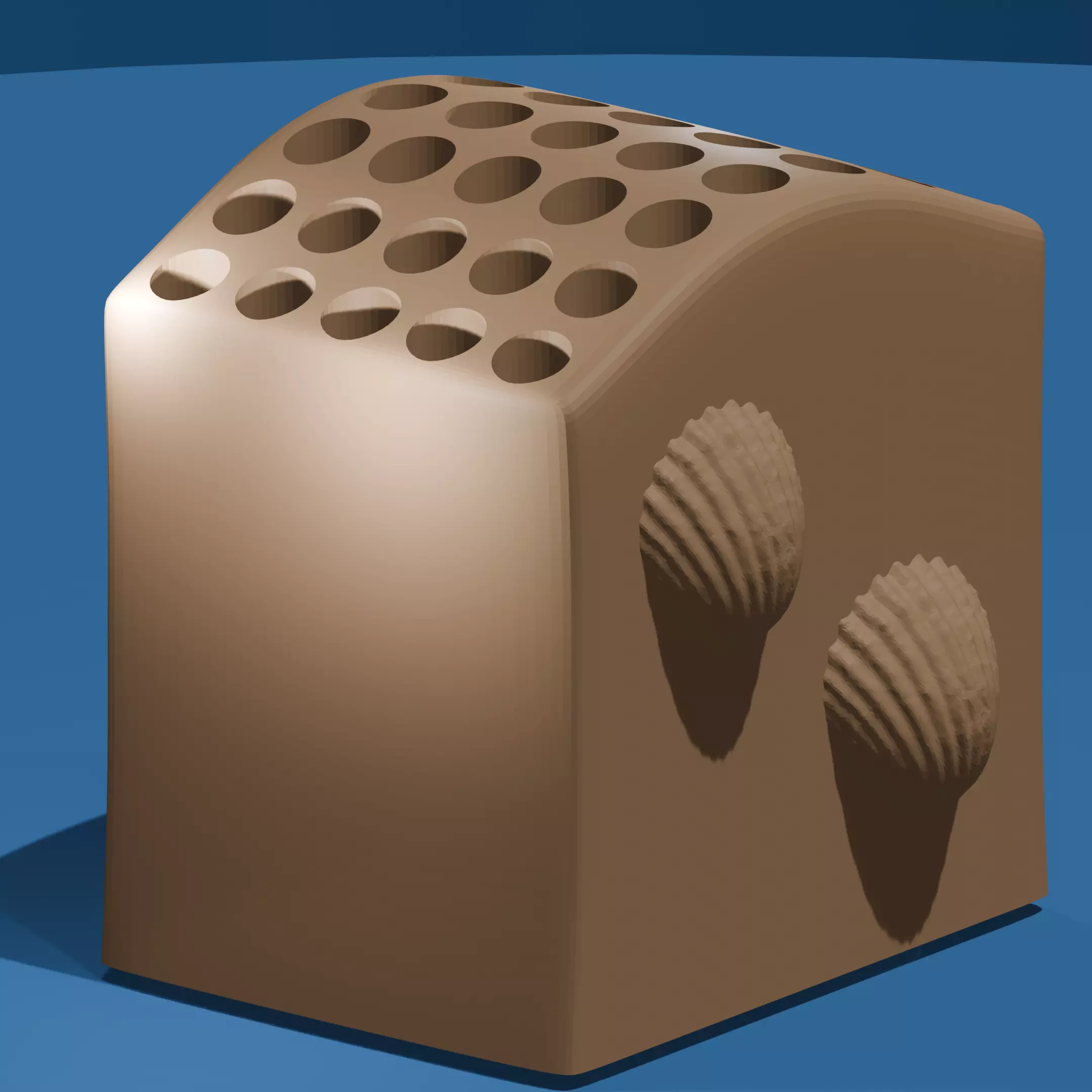 Seashell Themed Pencil Holders 3D print model_0