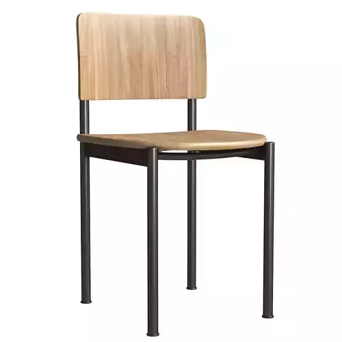 Plan Chair Wooden seat