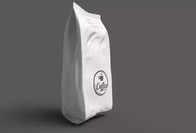 Coffee packet 3d model for AR-VR-GAME