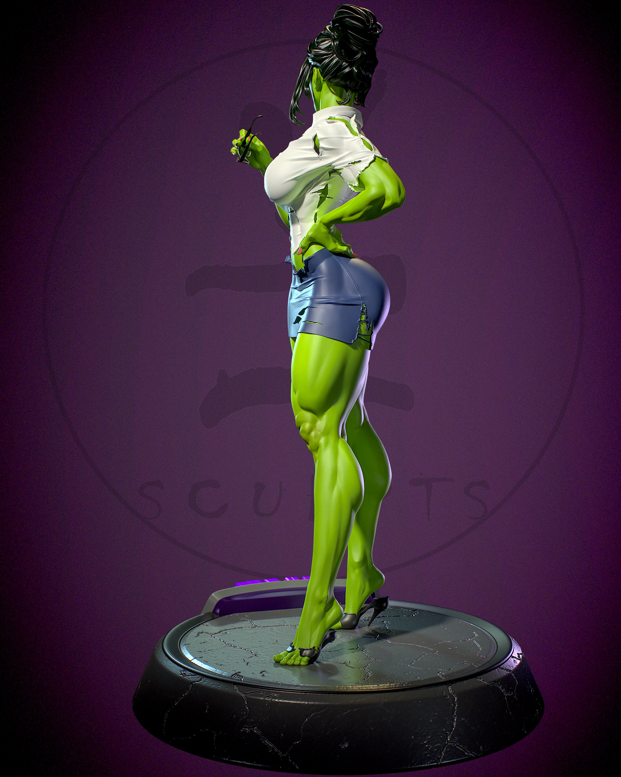 She-Hulk with NSFW 3D print model_4