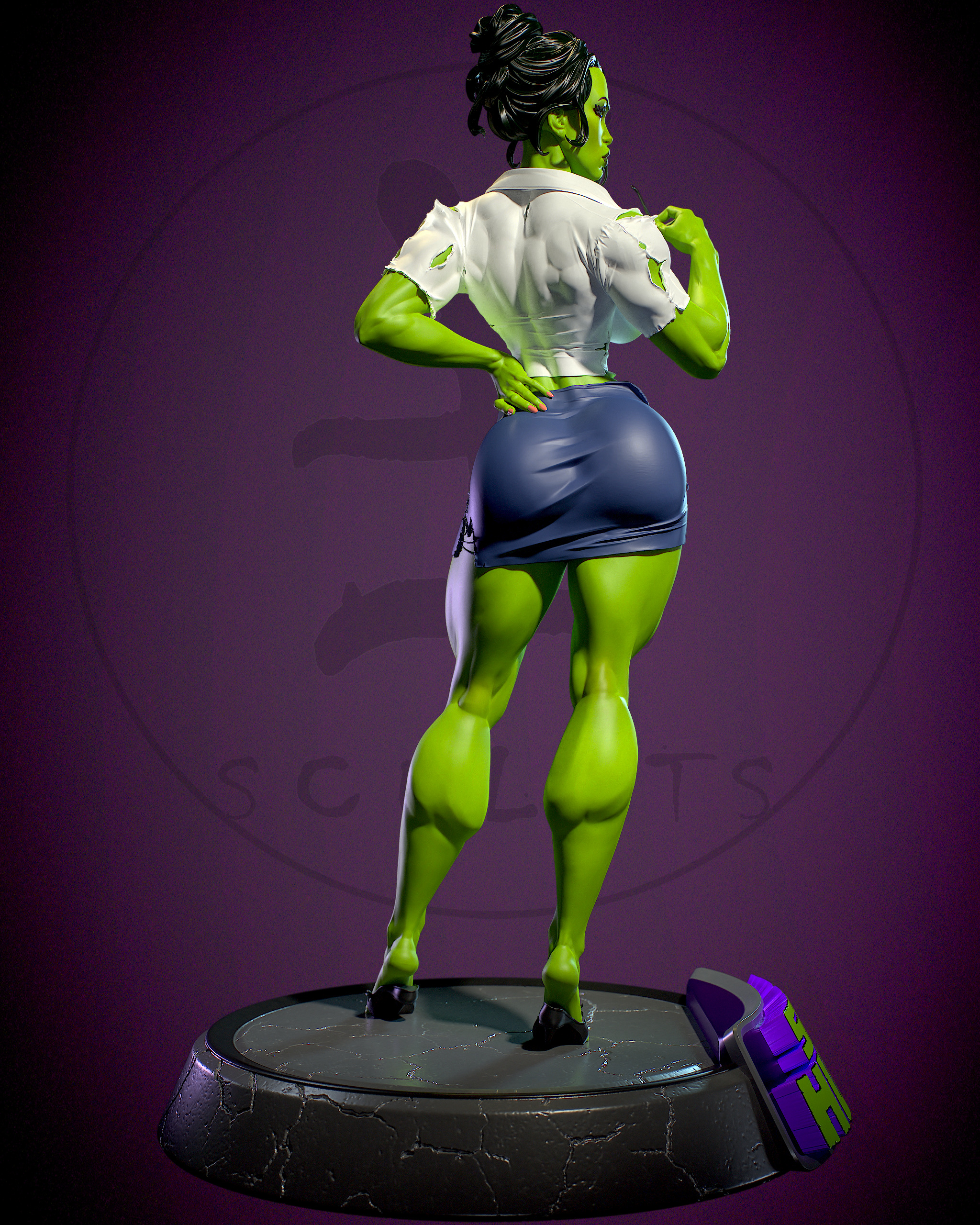 She-Hulk with NSFW 3D print model_6