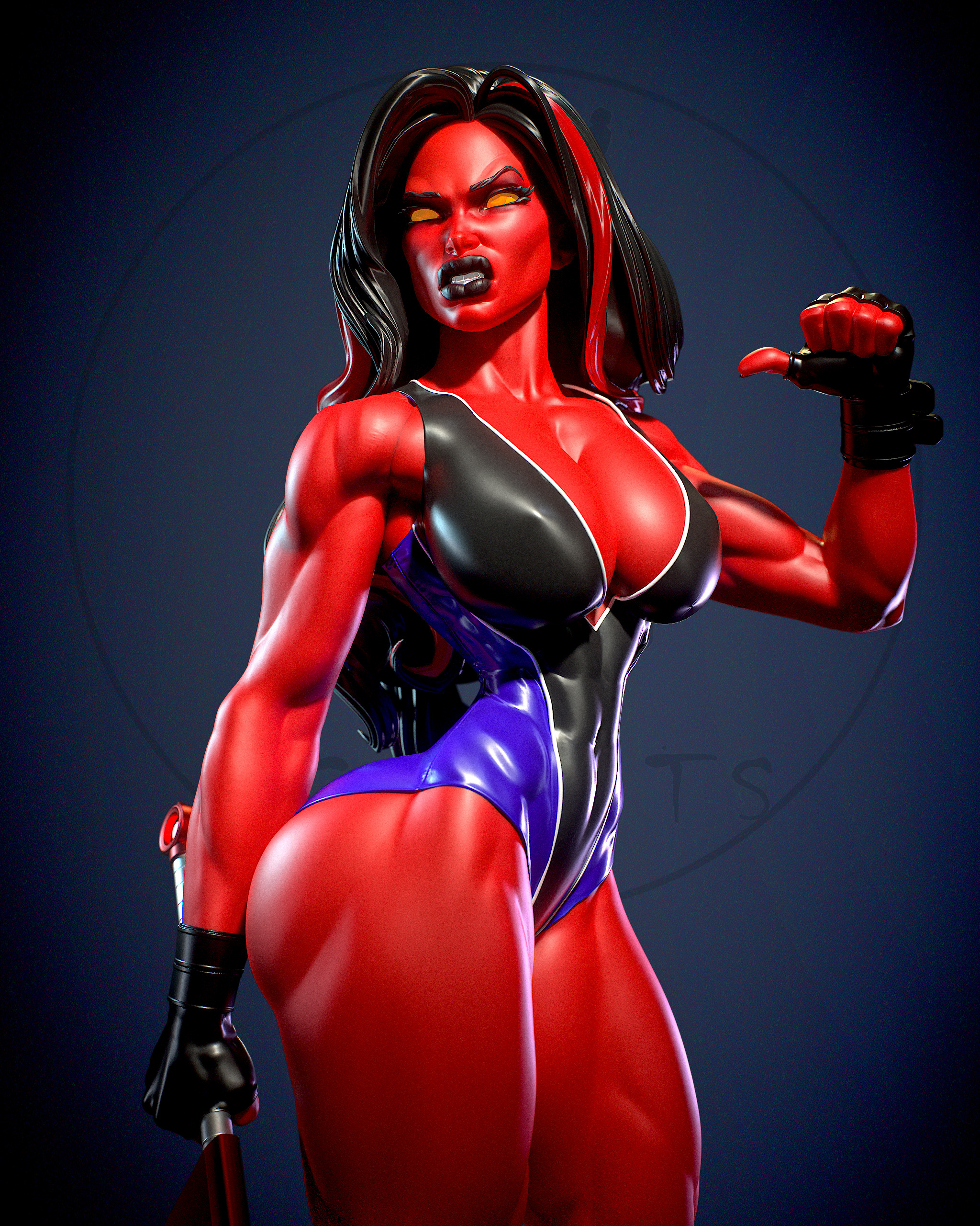 She-Hulk with NSFW 3D print model_10
