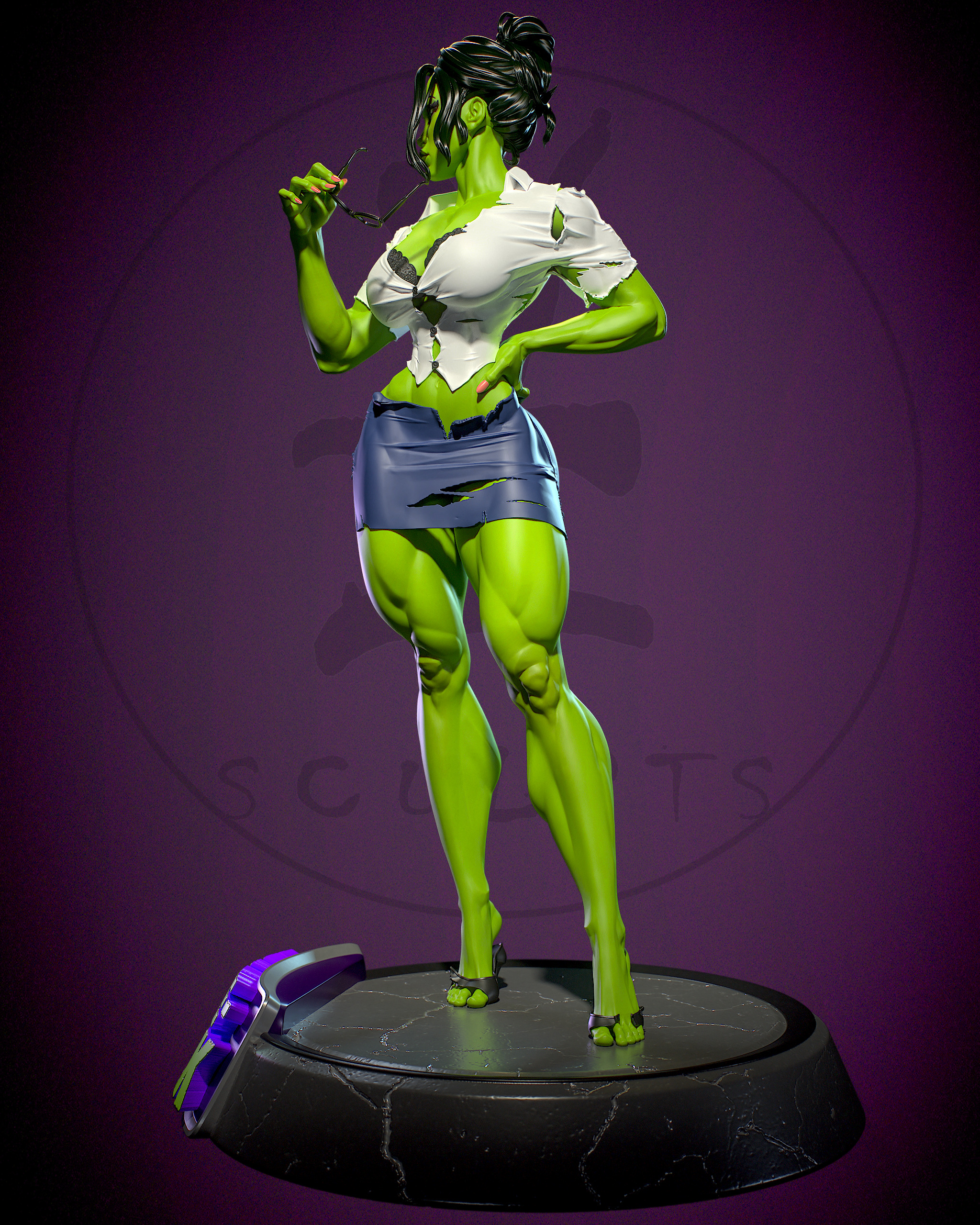 She-Hulk with NSFW 3D print model_3
