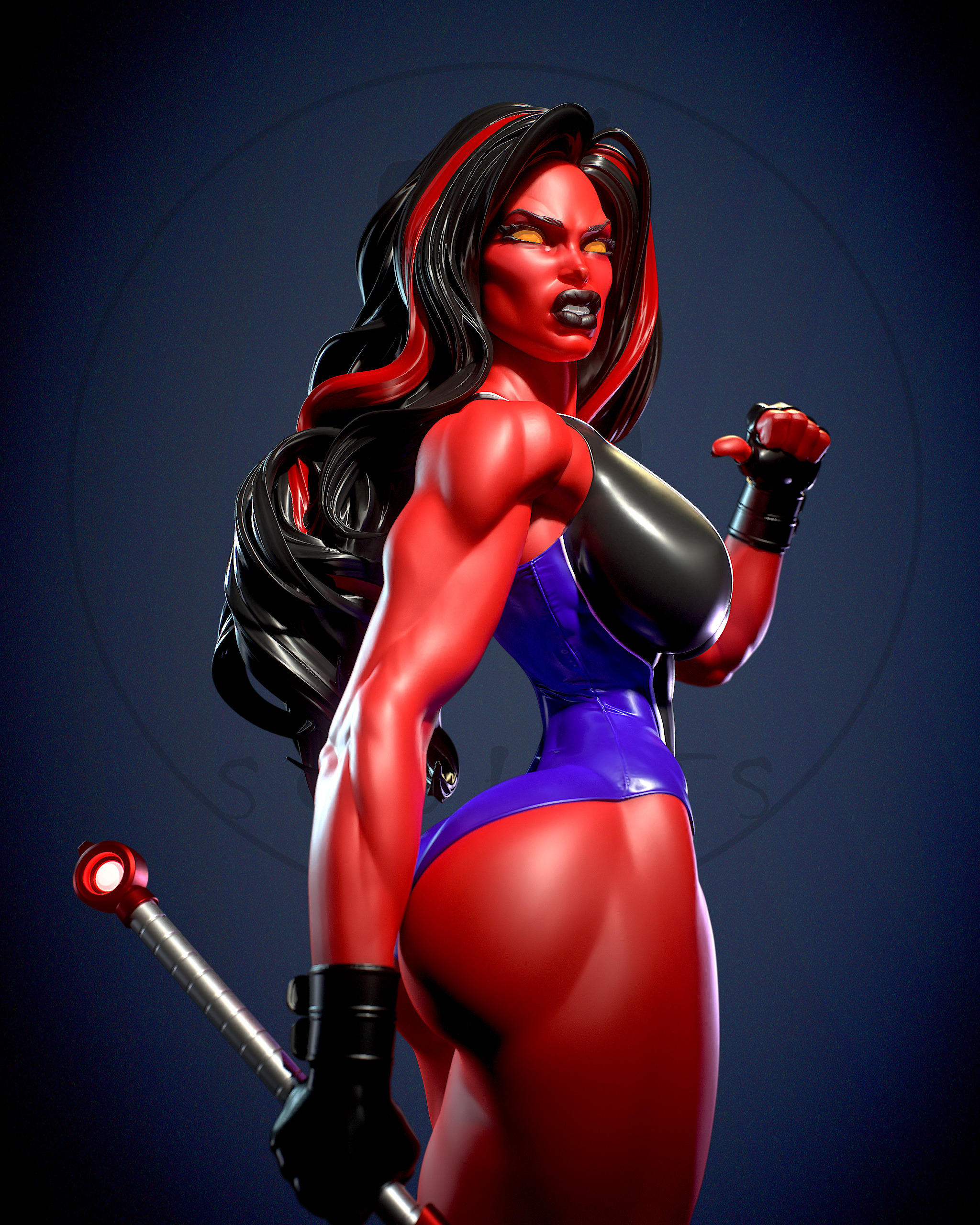 She-Hulk with NSFW 3D print model_17