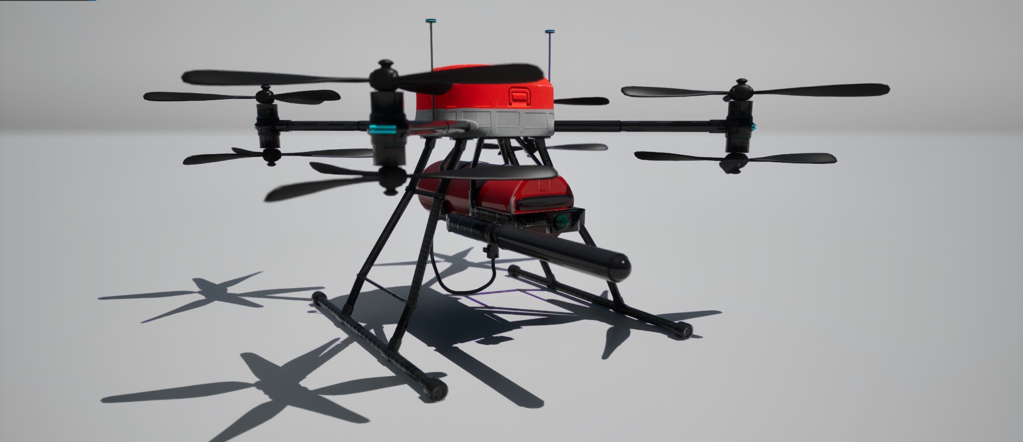 Fire Fighting Drone 3D model_1