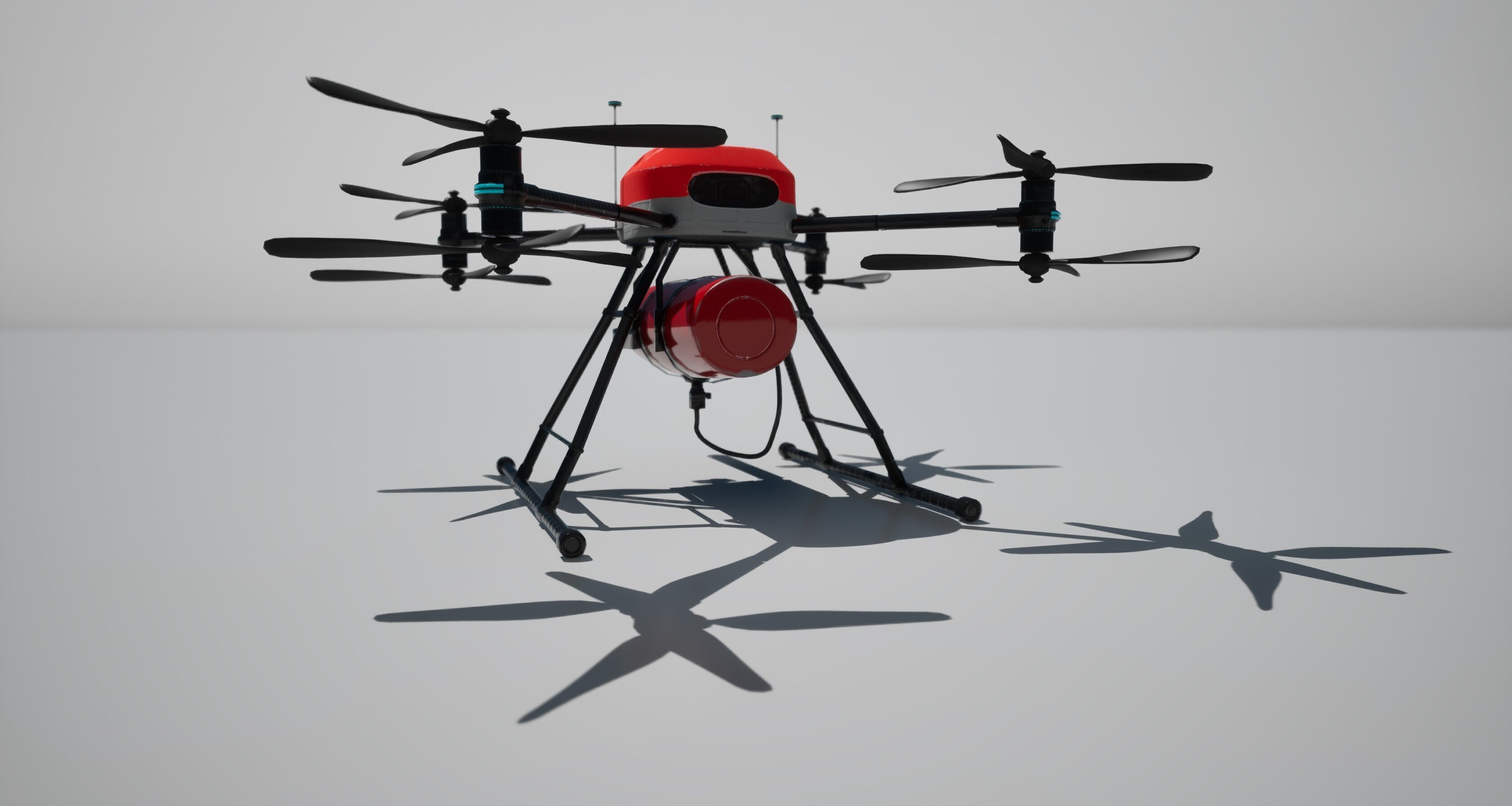 Fire Fighting Drone 3D model_4