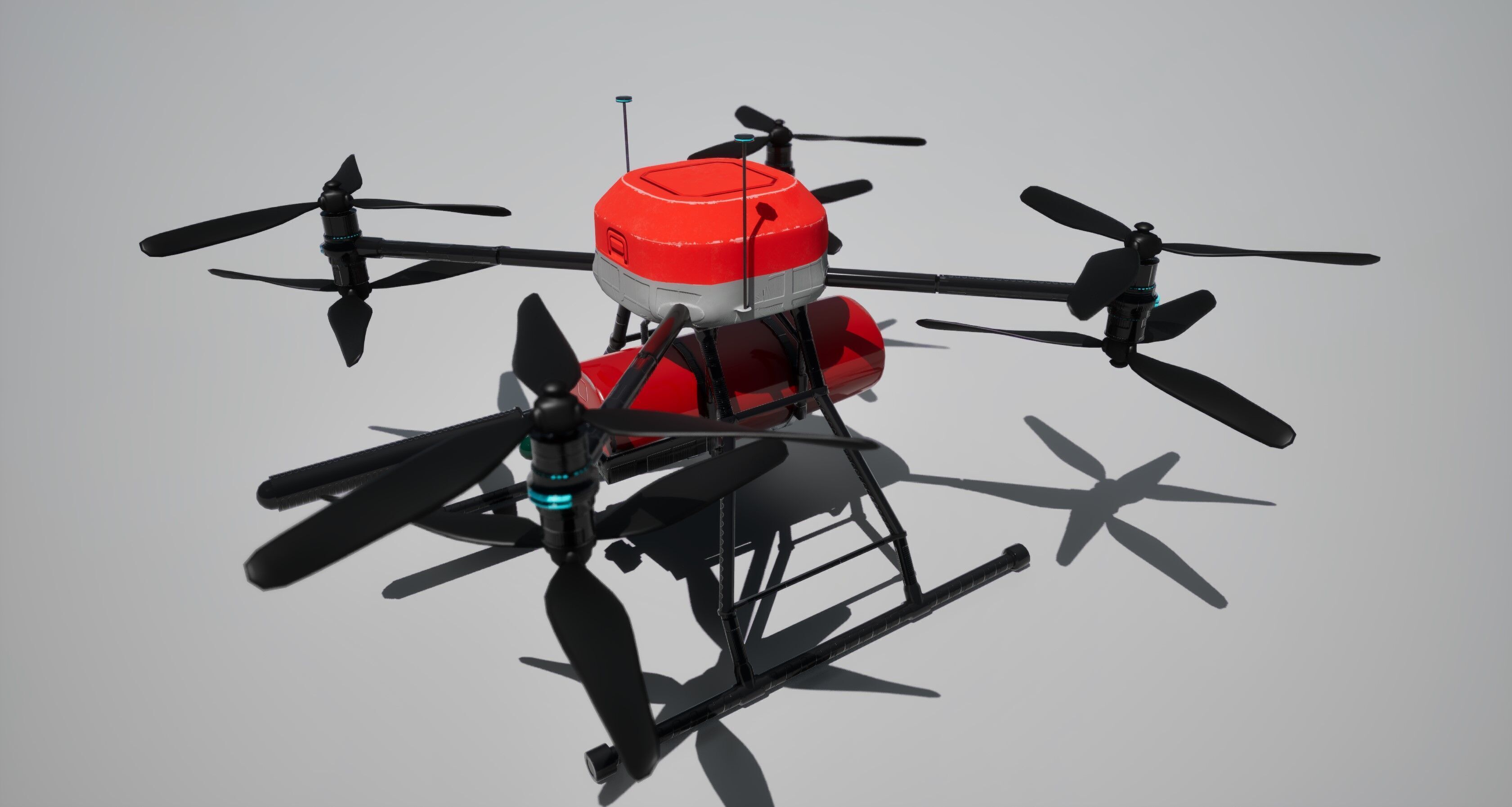 Fire Fighting Drone 3D model_3