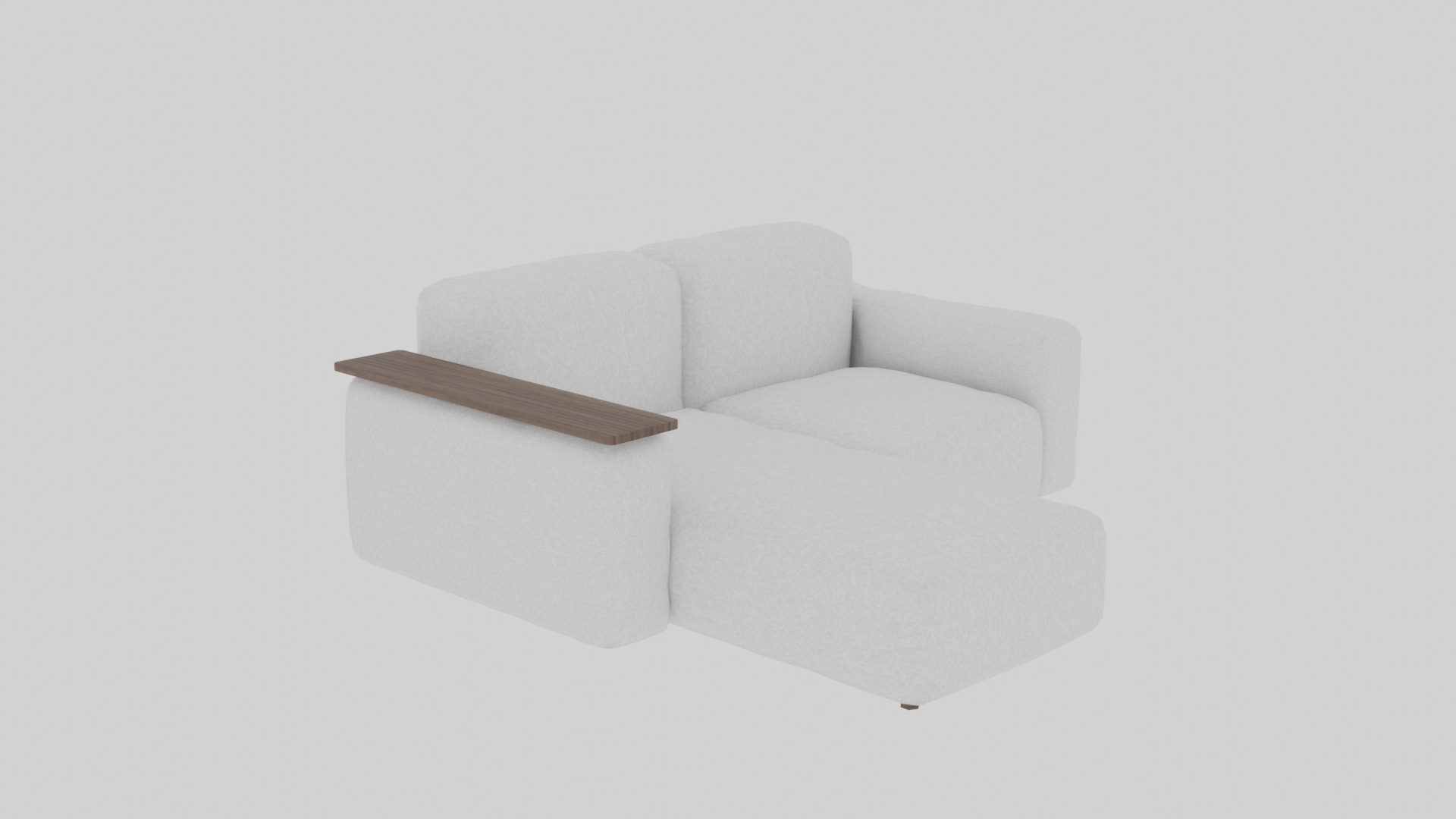 Sofa 3D Model for VRChat and Architectural Visualization Low-poly 3D model_3