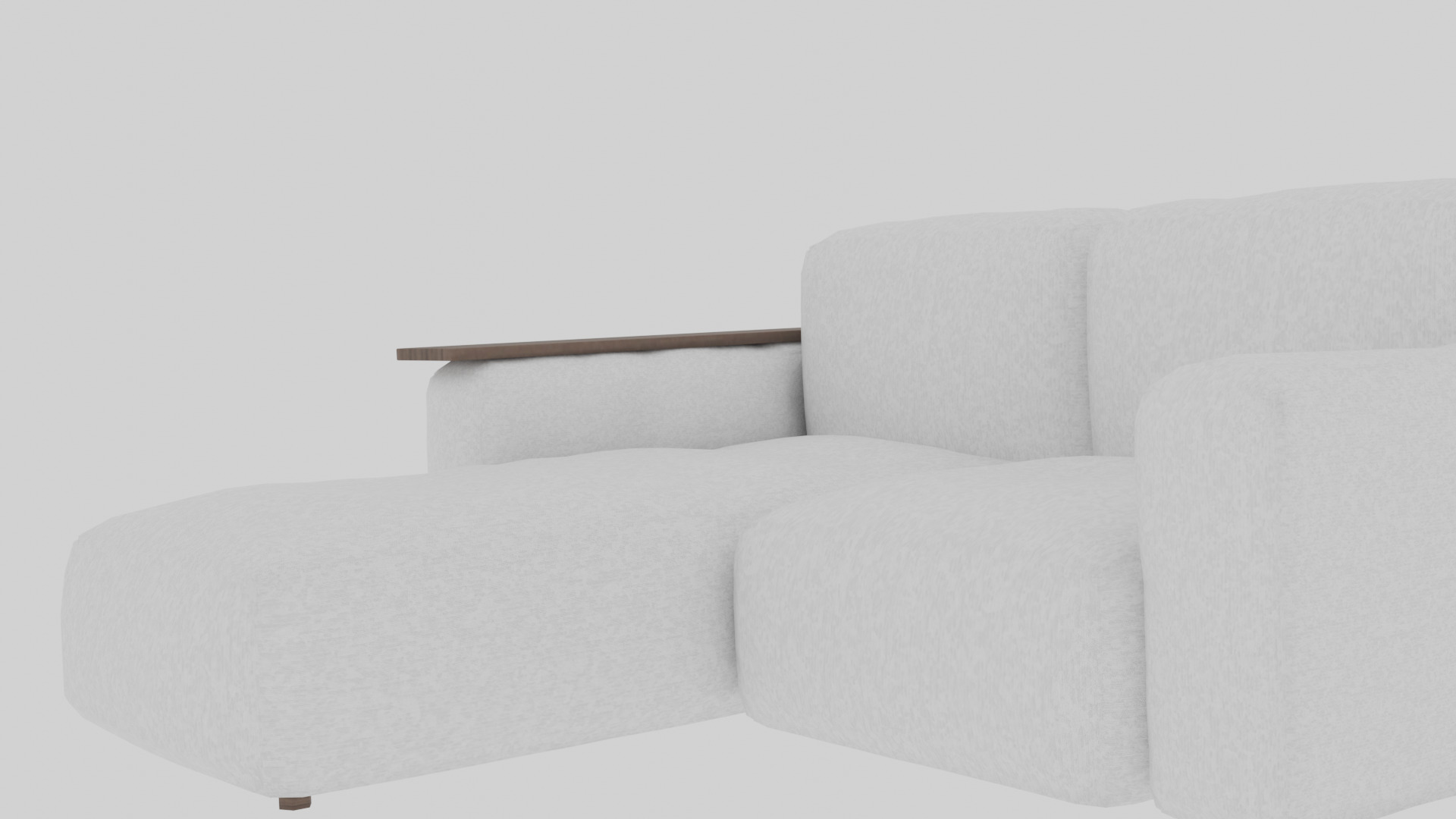 Sofa 3D Model for VRChat and Architectural Visualization Low-poly 3D model_4