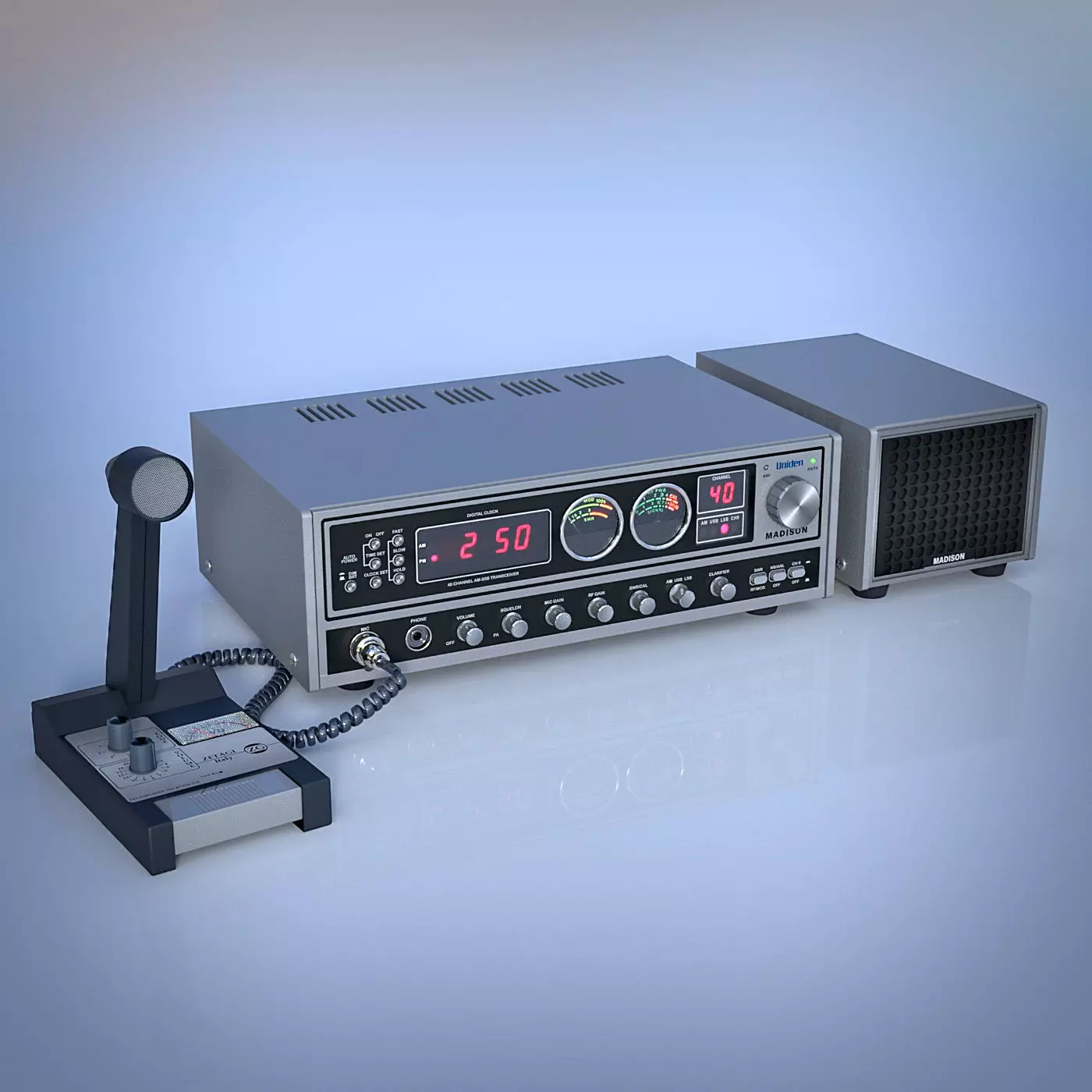 Uniden Madison CB Radio 3D model_0