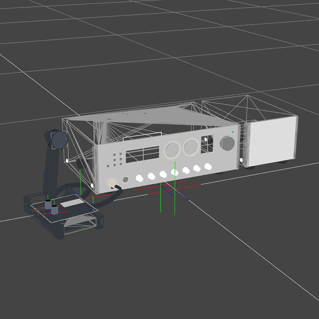 Uniden Madison CB Radio 3D model_5