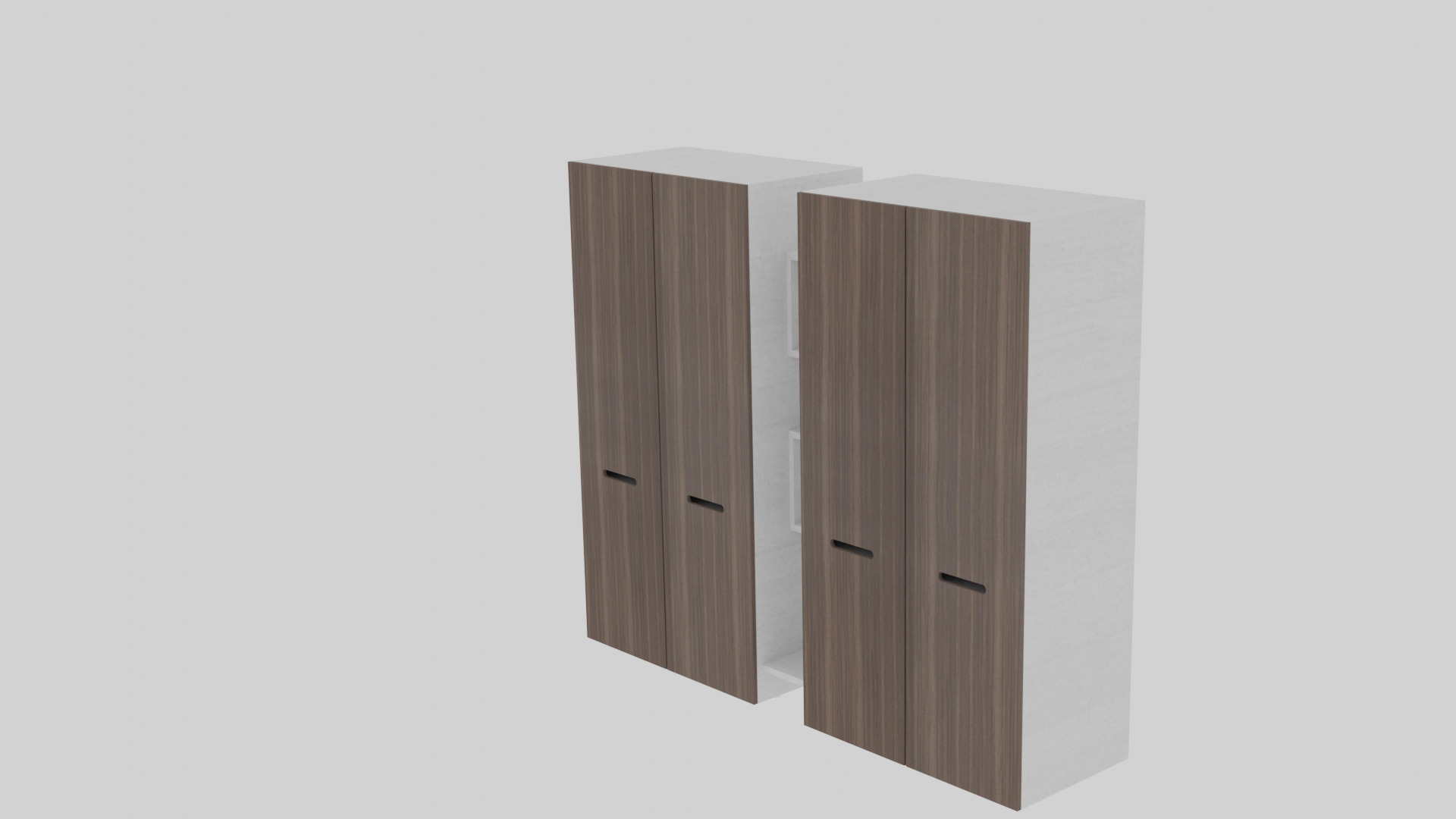 Wall Wardrobe 3D Model Low-poly 3D model_1