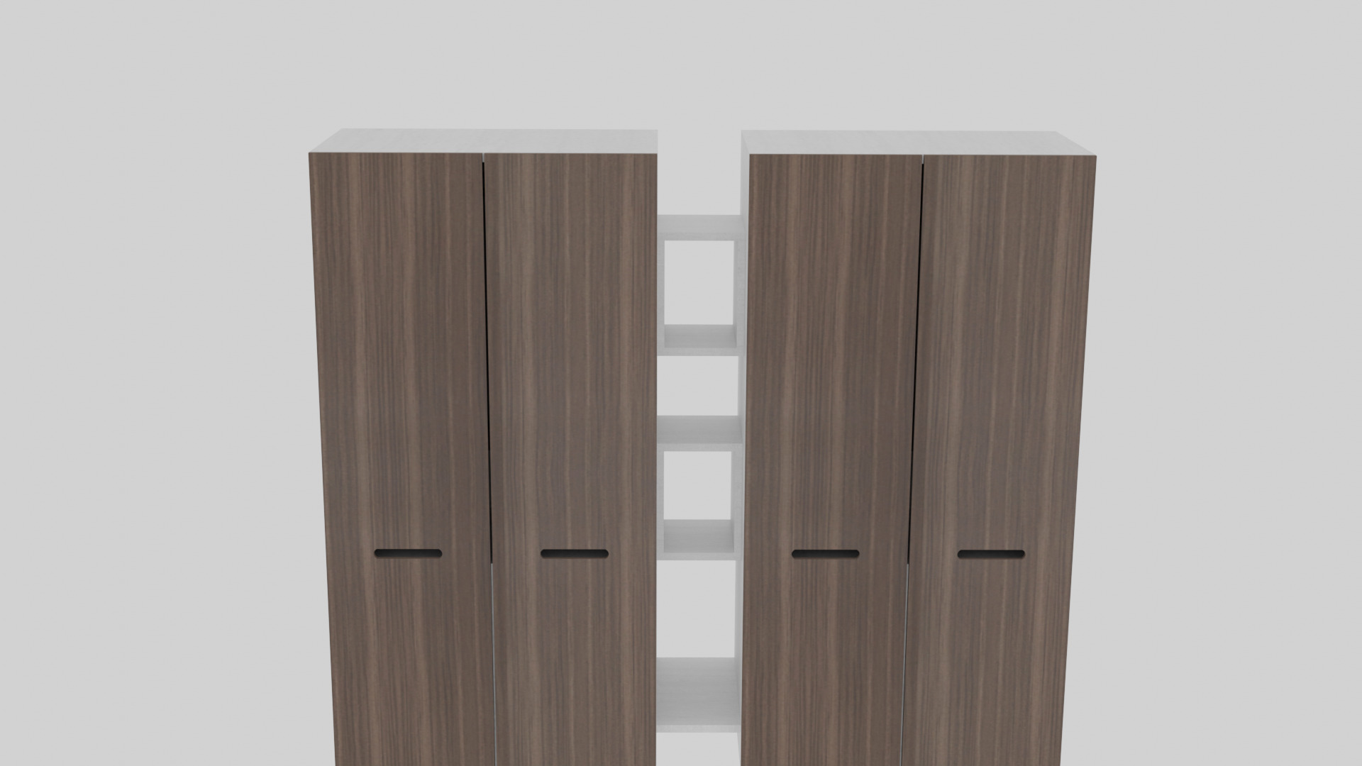 Wall Wardrobe 3D Model Low-poly 3D model_2